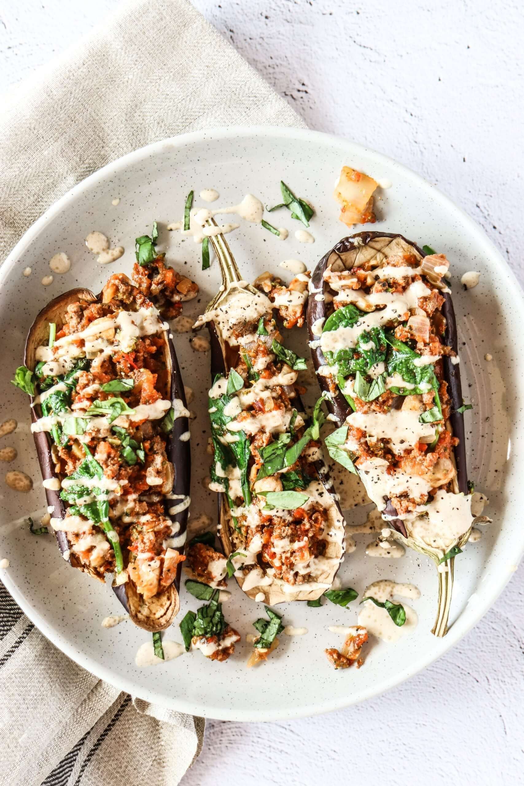 Lebanese Stuffed Eggplants