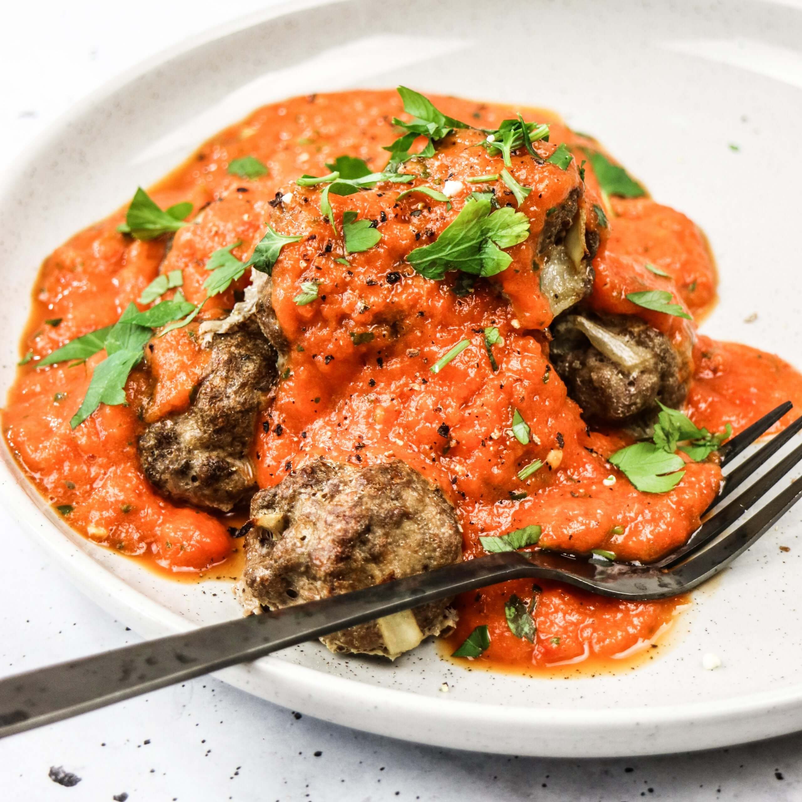 Broth Bowl and Meatballs